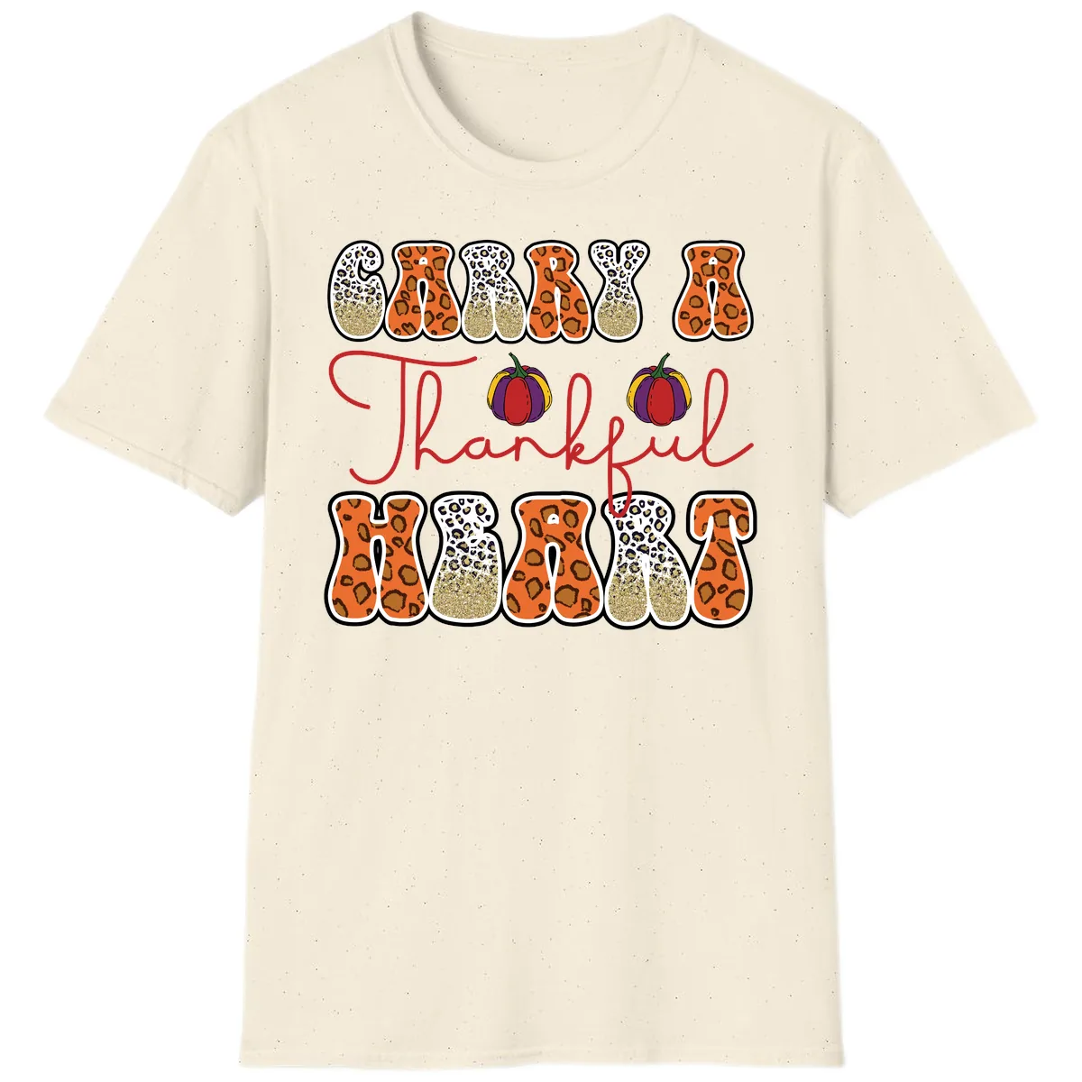 Carry A Thankful Heart T-Shirt in Natural