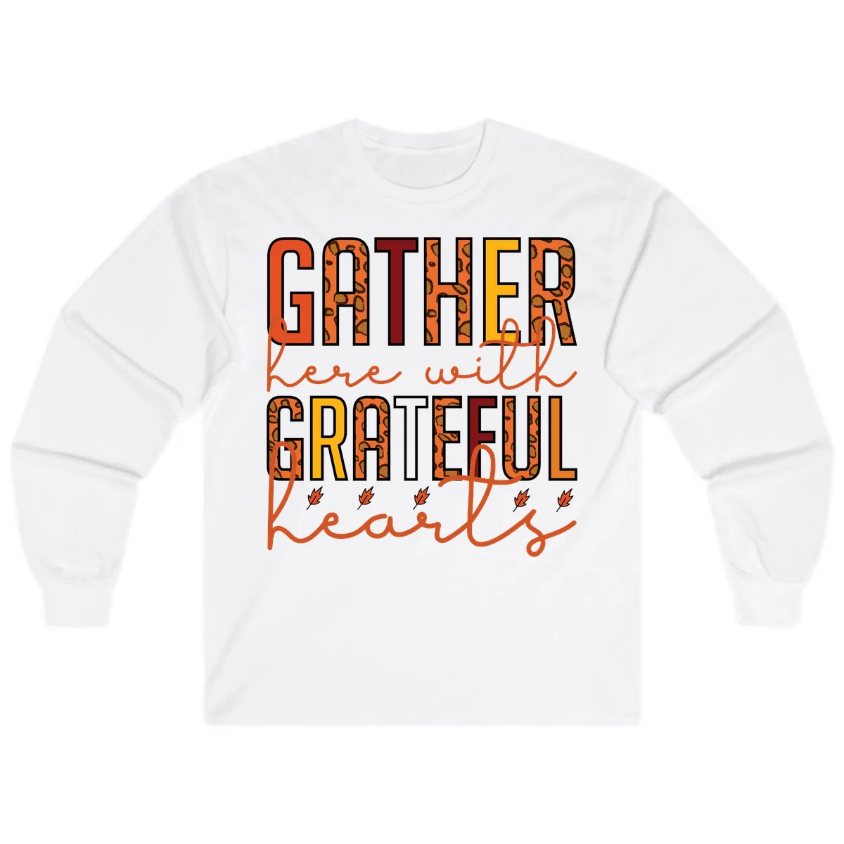 Gather Here With Hearts Long Sleeve in White