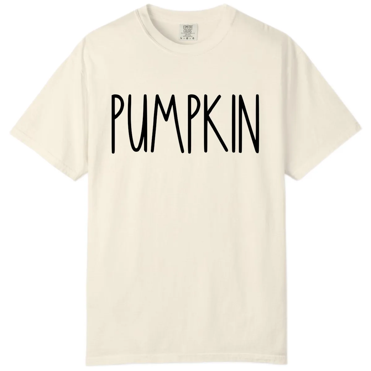 Pumpkin Patch Text Design Comfort Color in Ivory