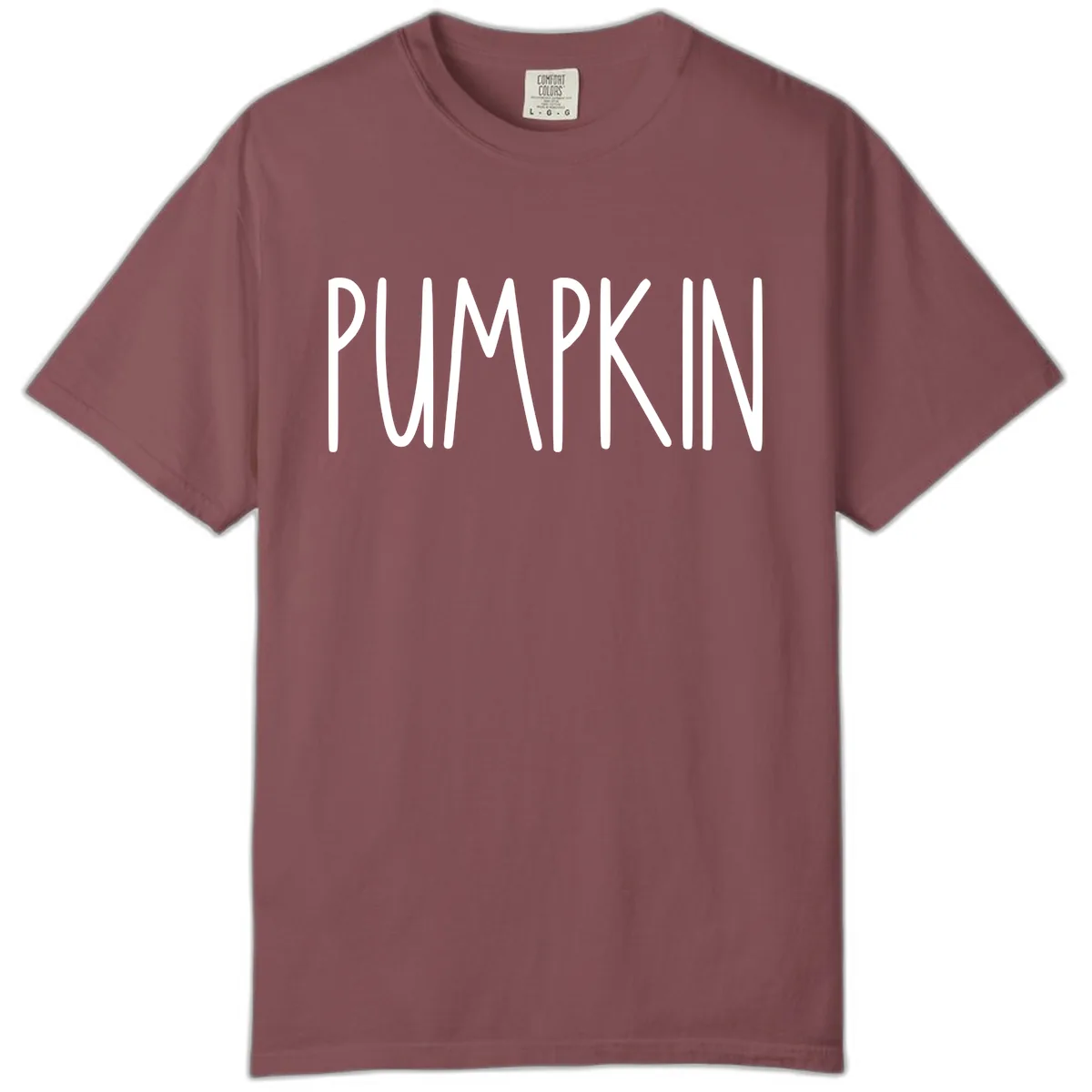 Pumpkin Patch Text Design Comfort Color in Brick