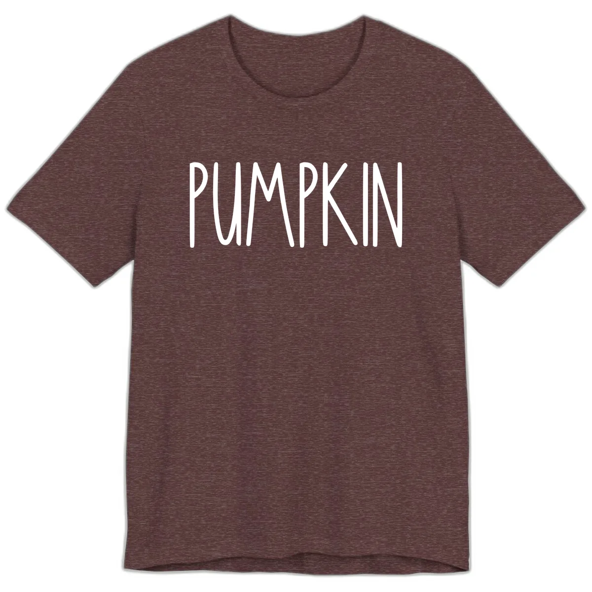 Pumpkin Patch Text Design Premium T-Shirt in Heather Maroon