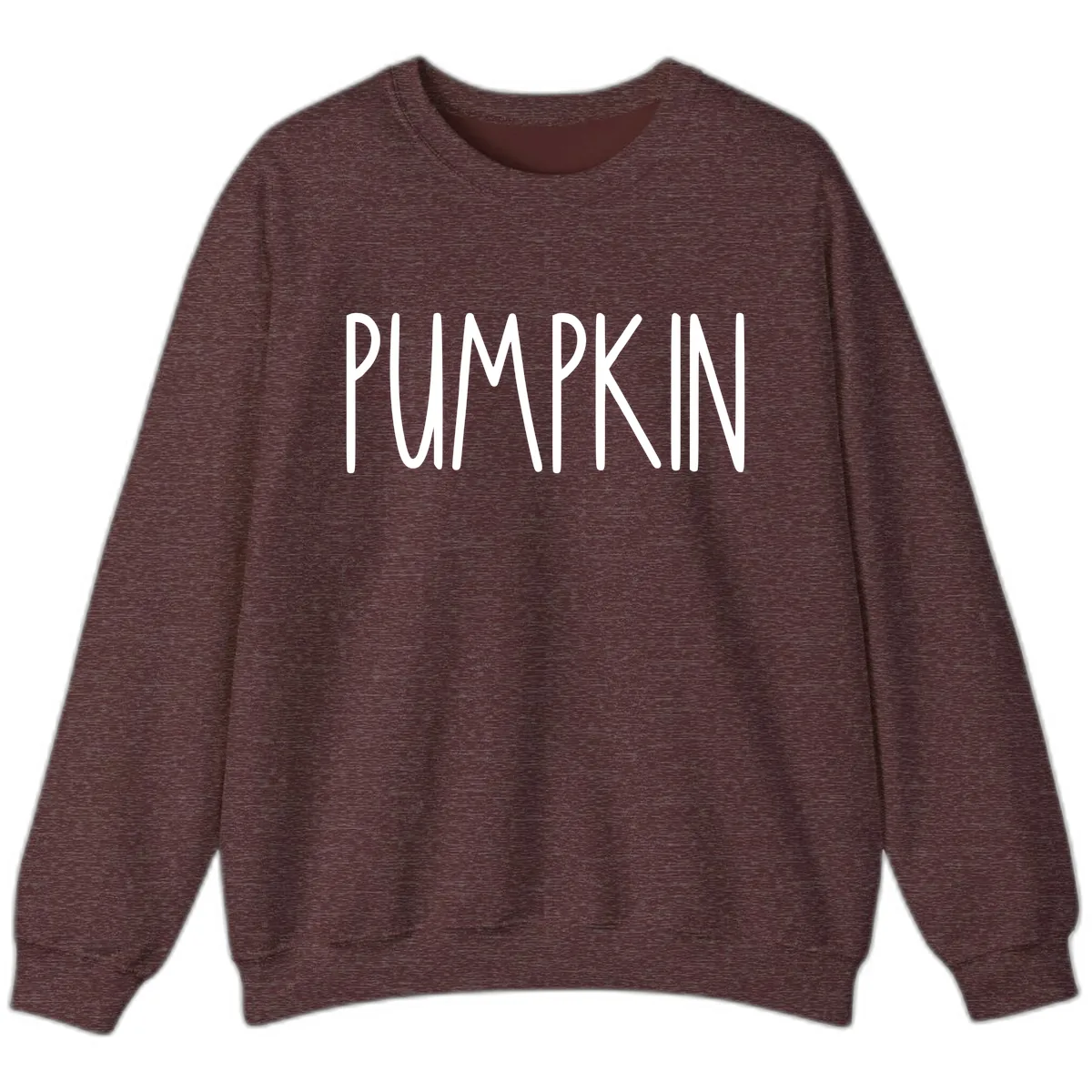 Pumpkin Patch Text Design Sweatshirt in Heather Sport Dark Maroon