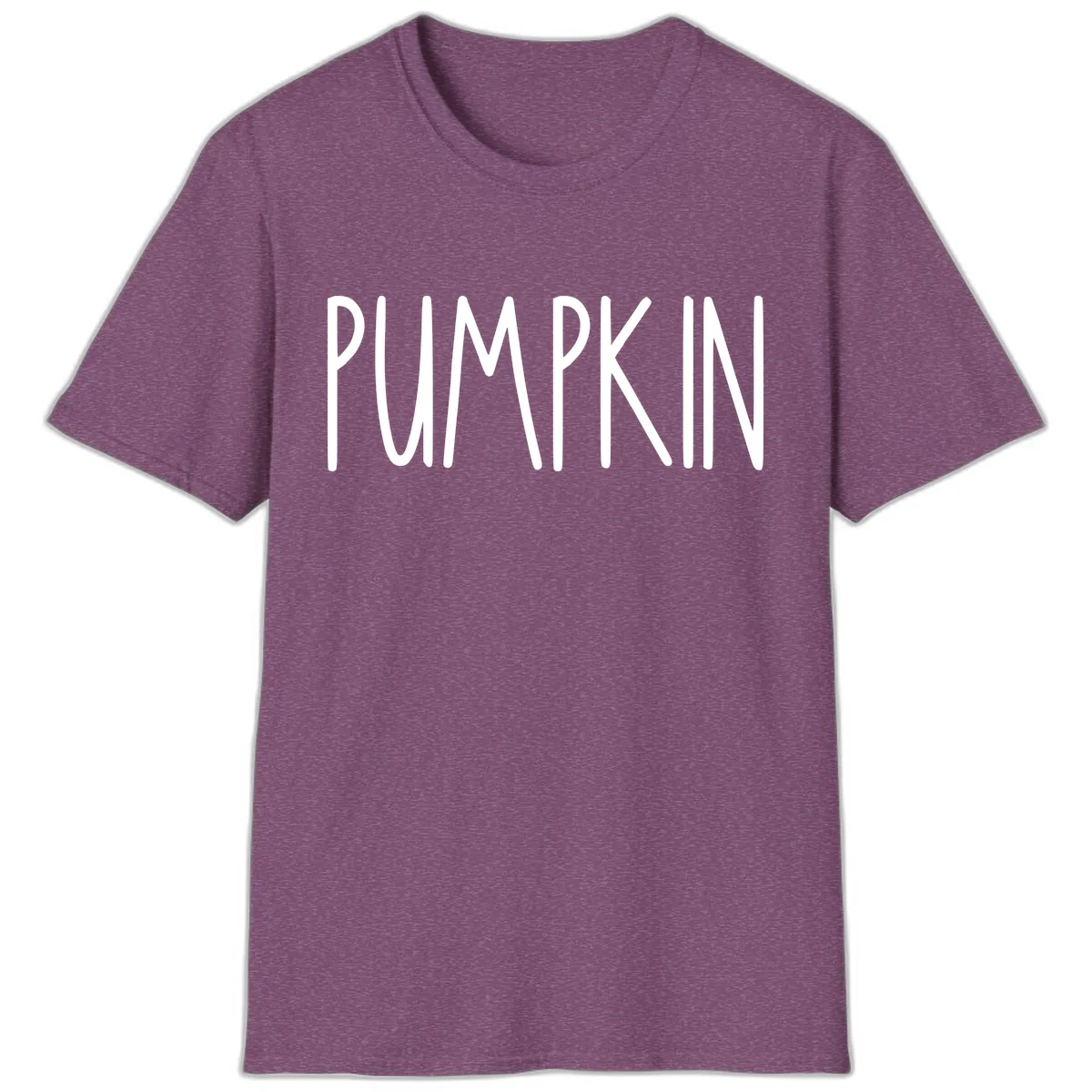 Pumpkin Patch Text Design T-Shirt in Heather Maroon