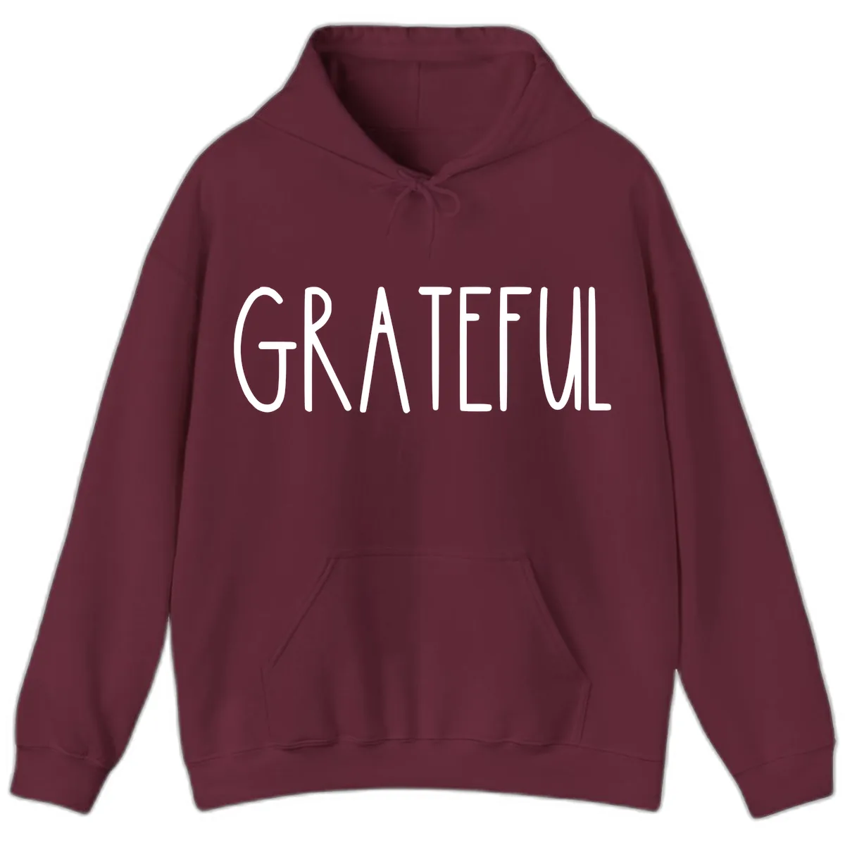 Grateful Hoodie in Maroon