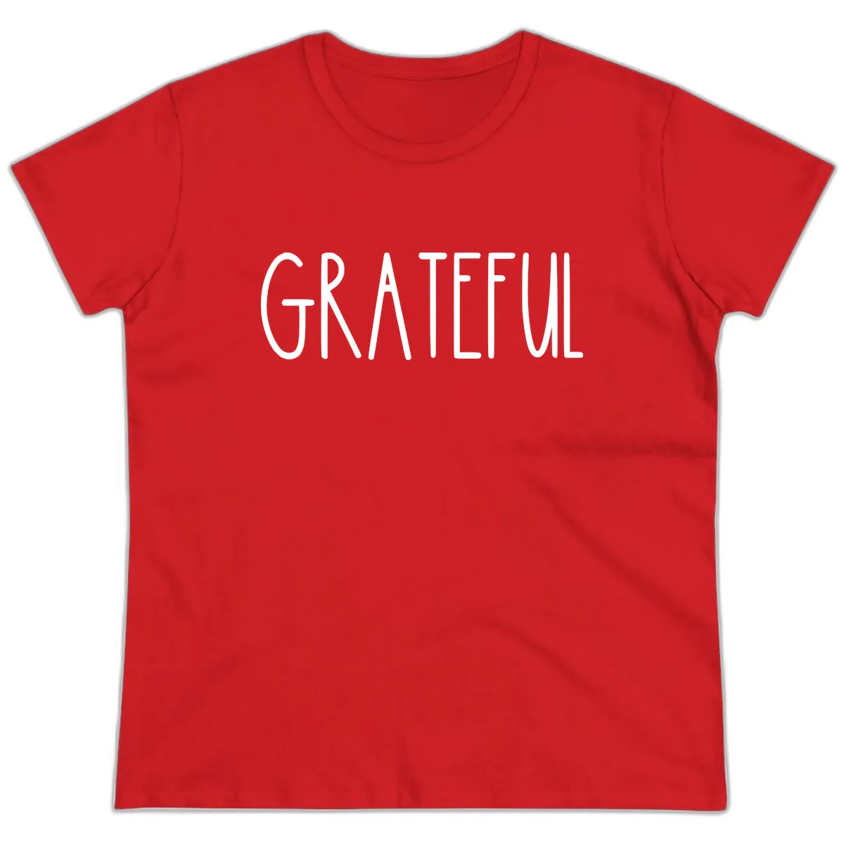 Grateful Ladies Tee in Red