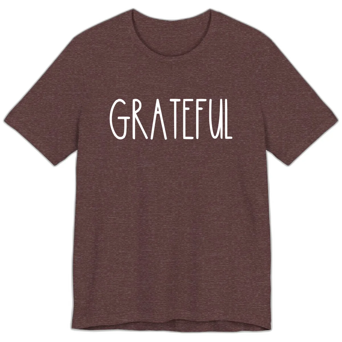 Grateful Premium T-Shirt in Heather Maroon