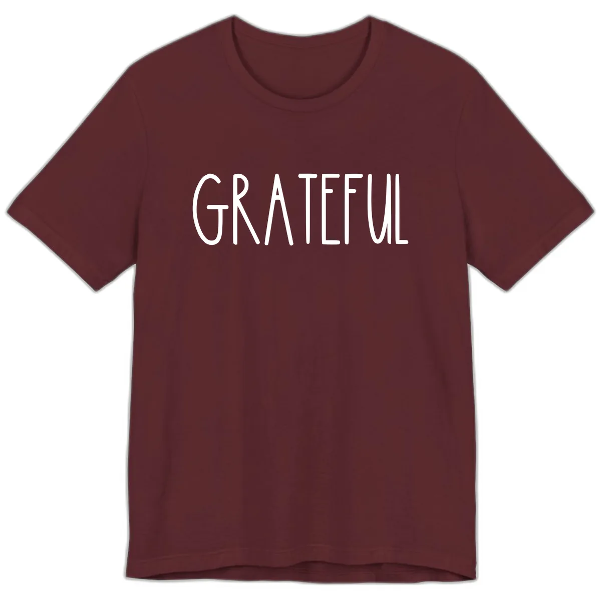 Grateful Premium T-Shirt in Maroon
