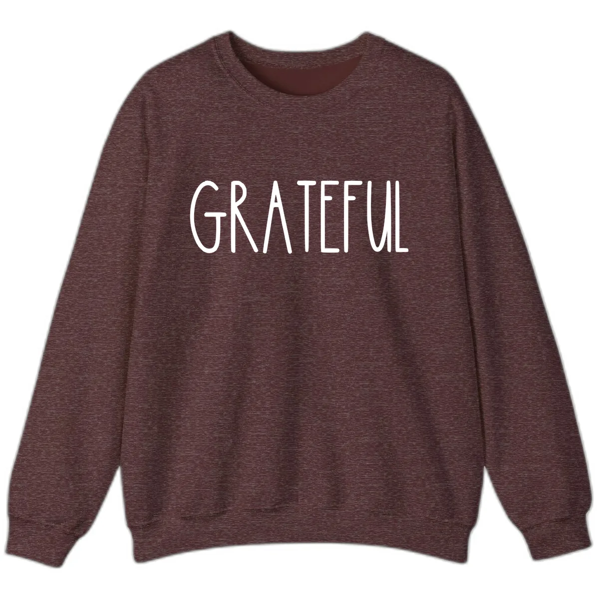 Grateful Sweatshirt in Heather Sport Dark Maroon
