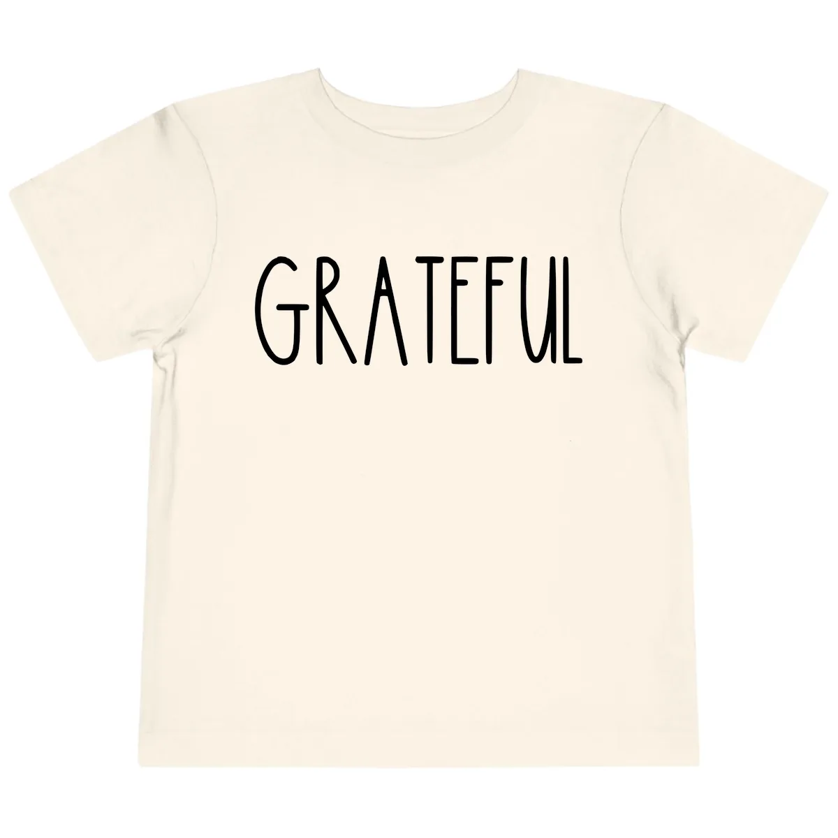 Grateful Toddler T-Shirt in Natural