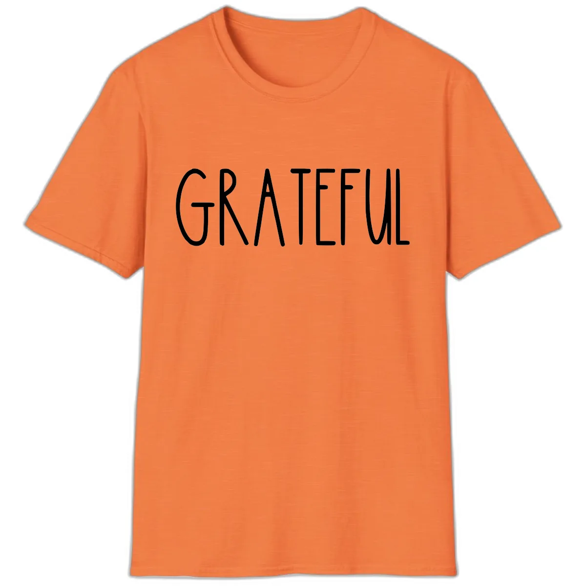 Grateful T-Shirt in Heather Orange