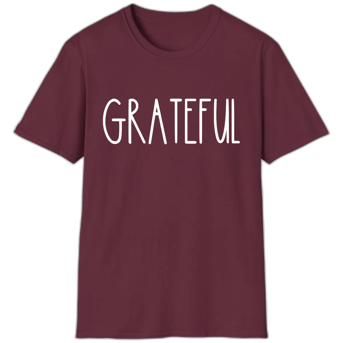Grateful T-Shirt in Maroon