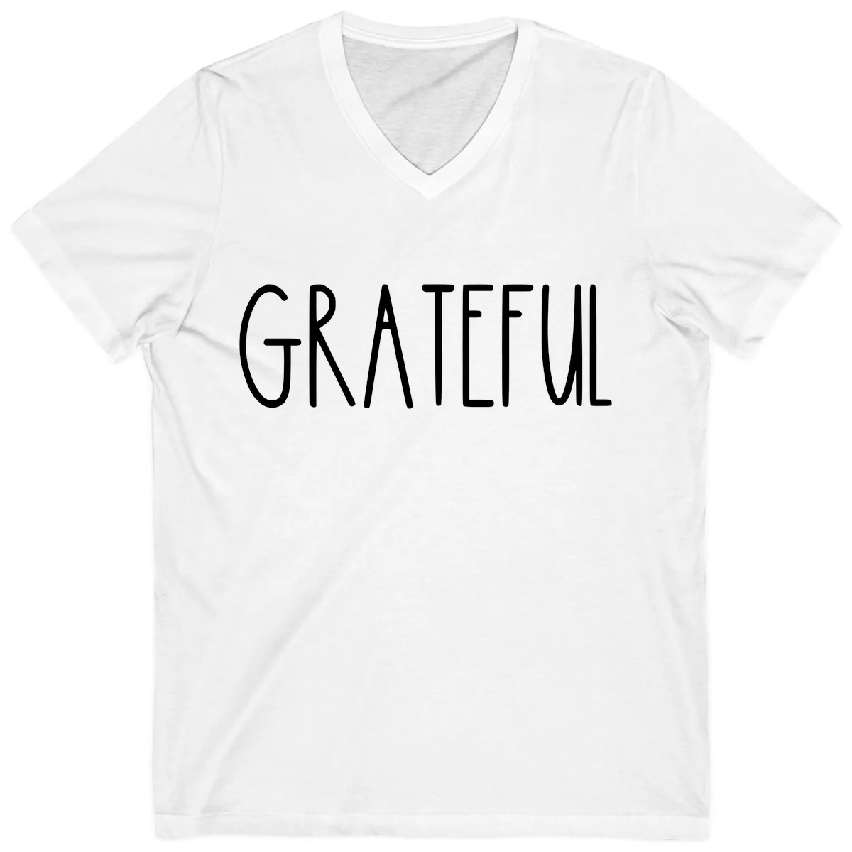 Grateful V-Neck in White