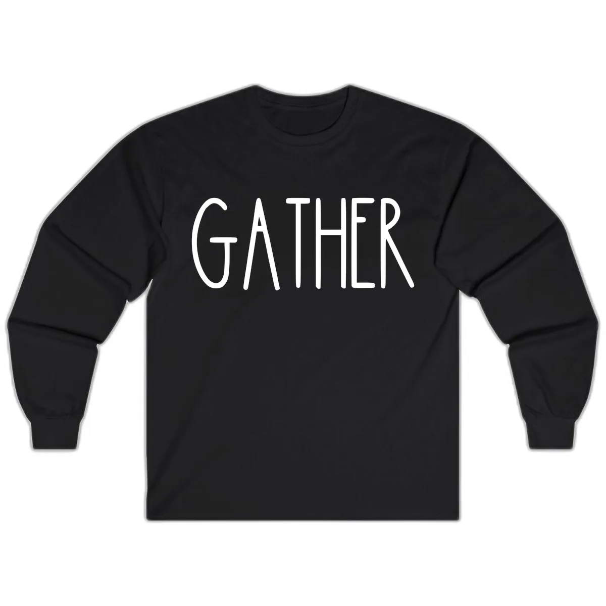 Gather Together Family Dinner Long Sleeve in Black