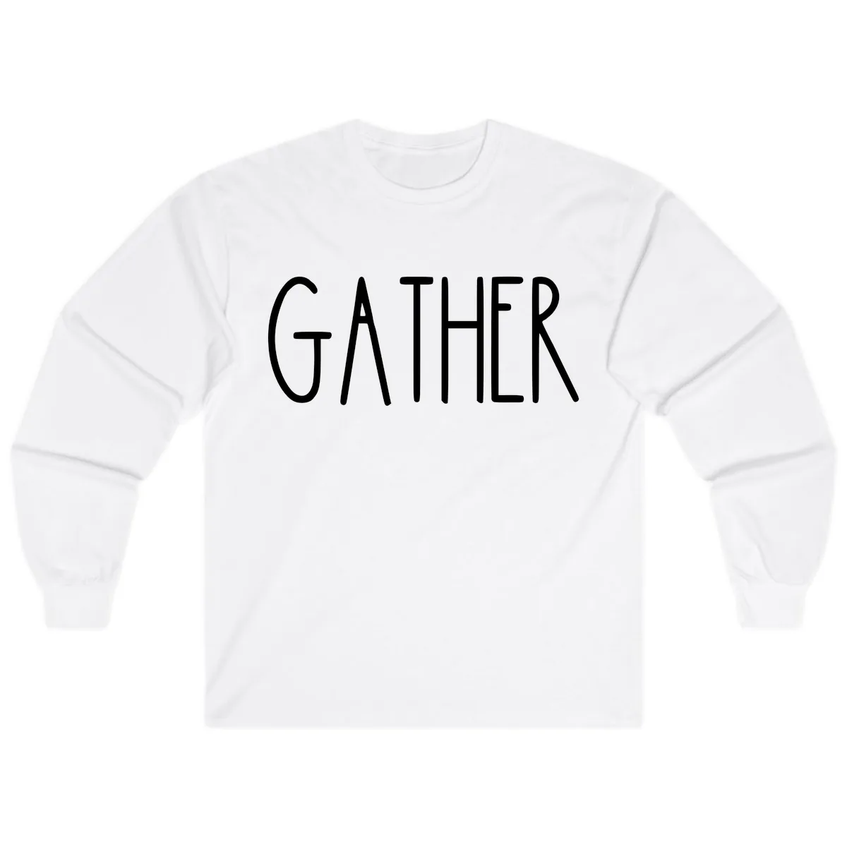 Gather Together Family Dinner Long Sleeve in White
