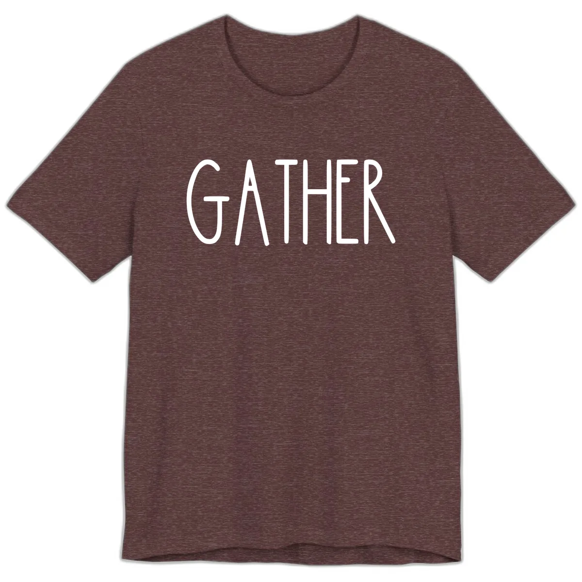 Gather Together Family Dinner Premium T-Shirt in Heather Maroon