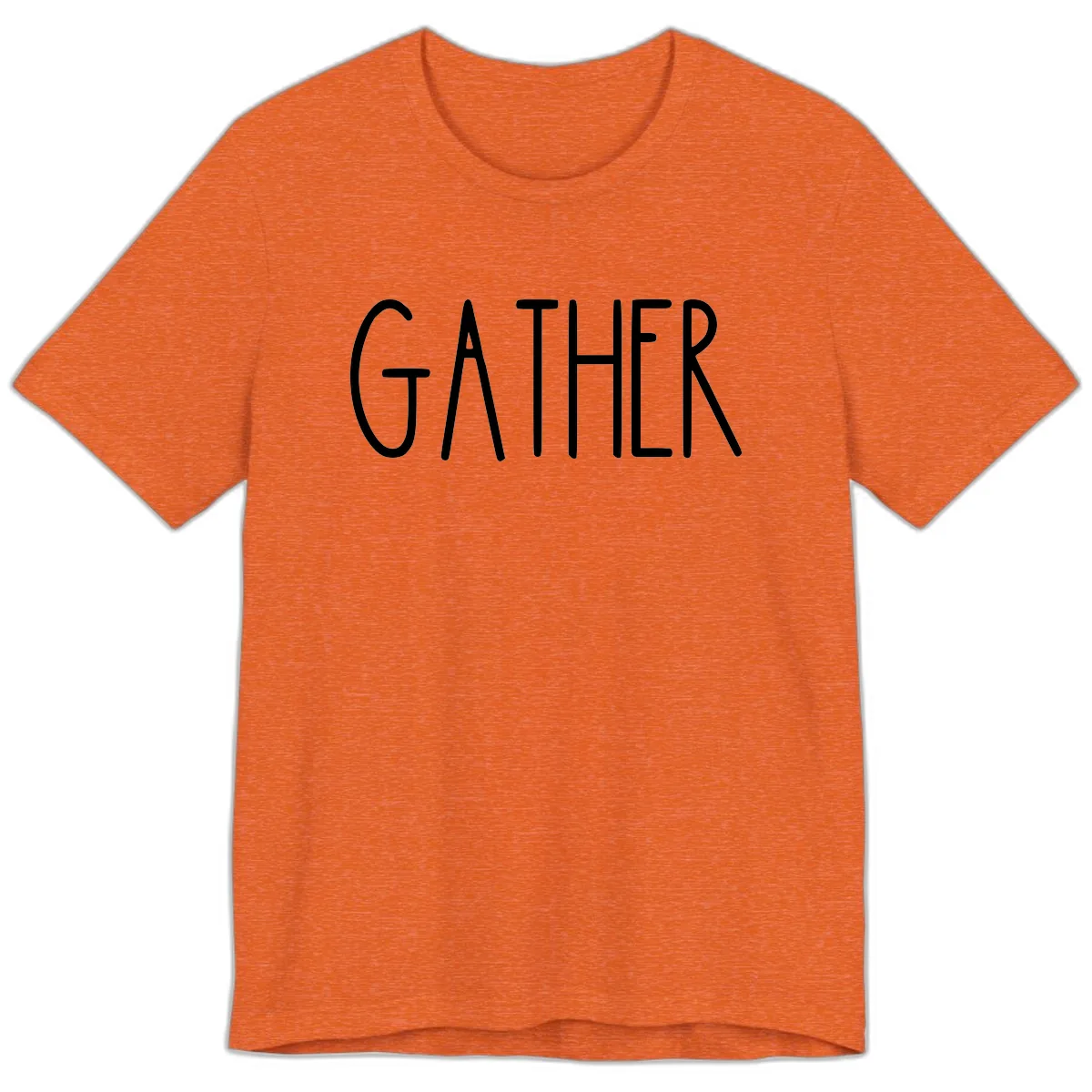 Gather Together Family Dinner Premium T-Shirt in Heather Orange