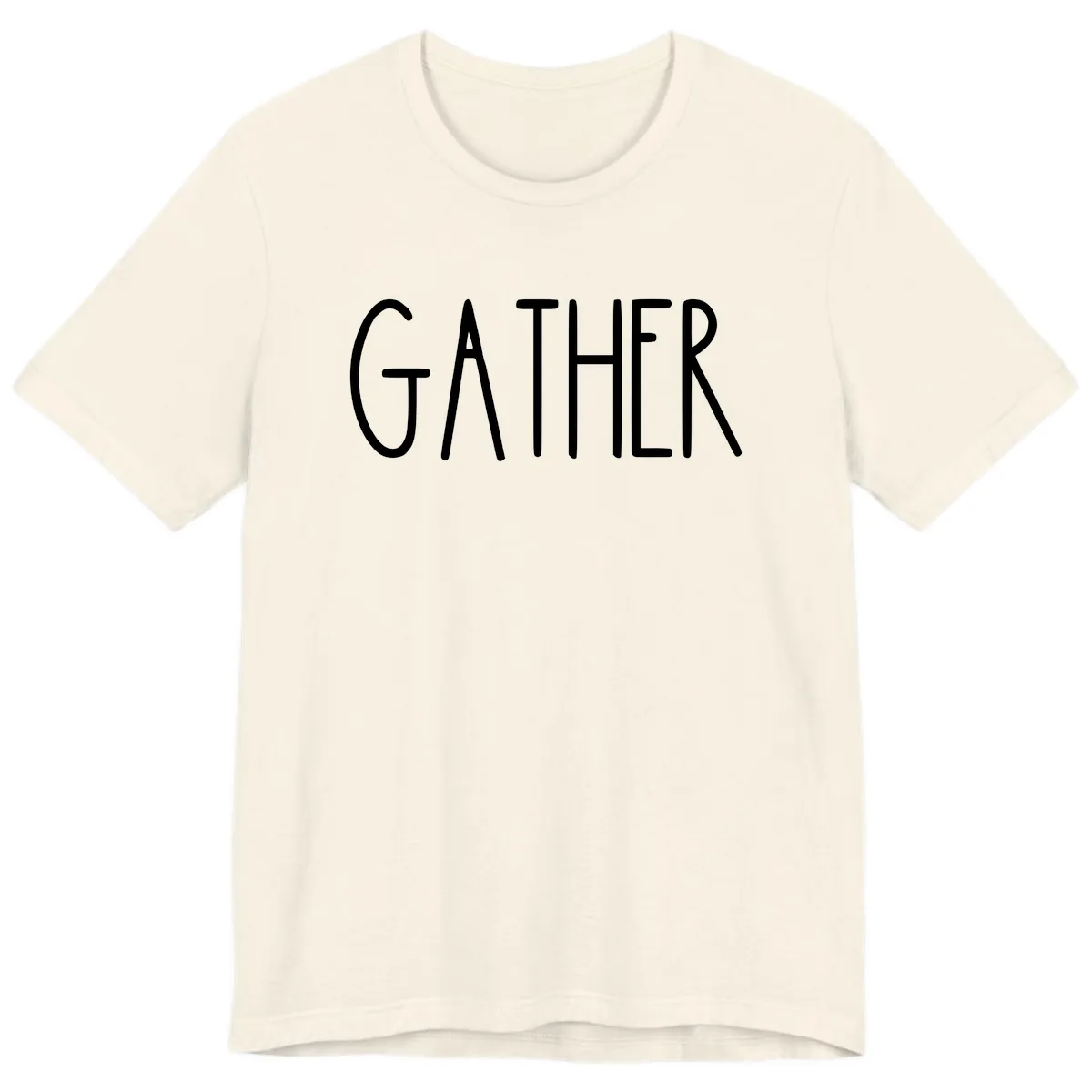 Gather Together Family Dinner Premium T-Shirt in Natural