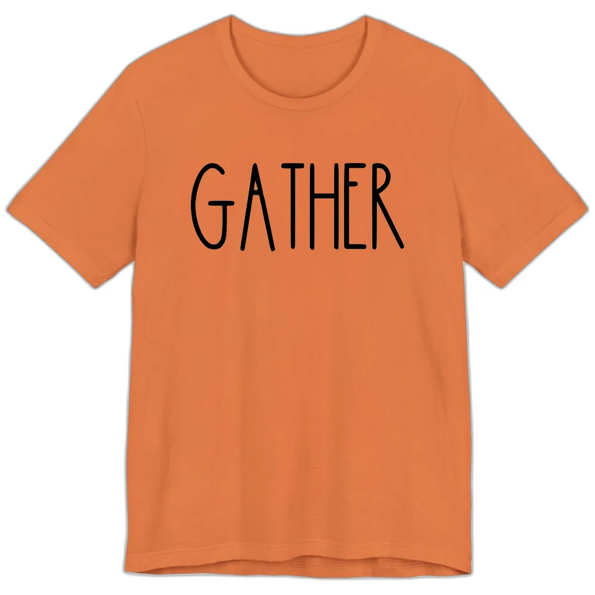 Gather Together Family Dinner Premium T-Shirt in Burnt Orange