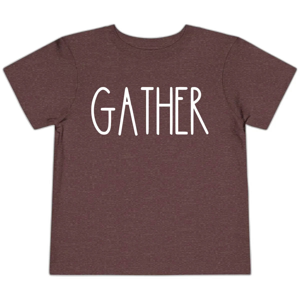 Gather Together Family Dinner Toddler T-Shirt in Heather Maroon