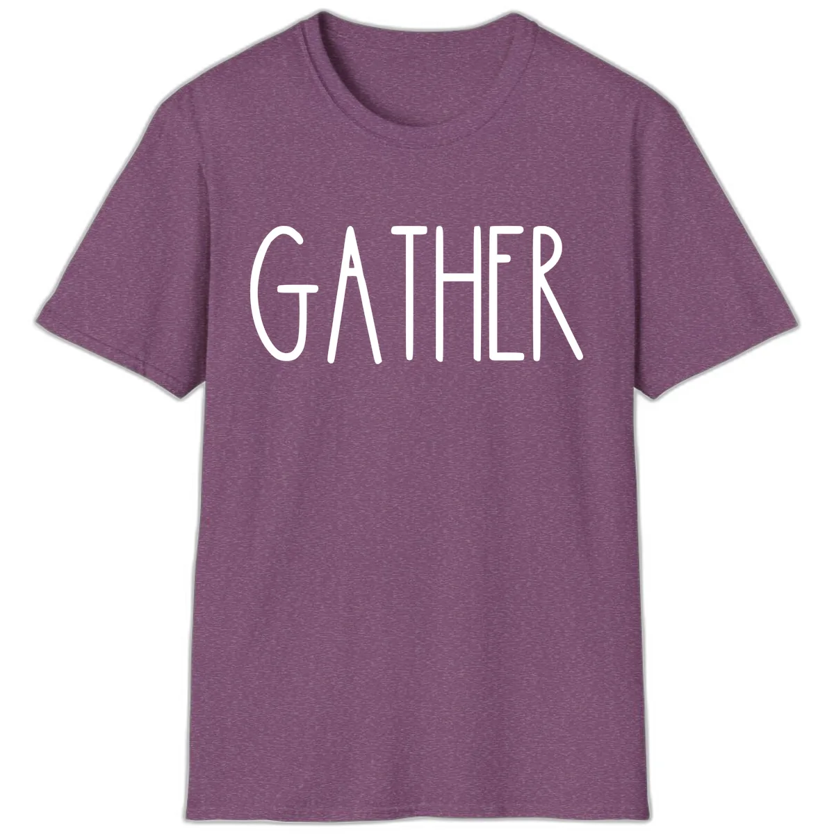 Gather Together Family Dinner T-Shirt in Heather Maroon