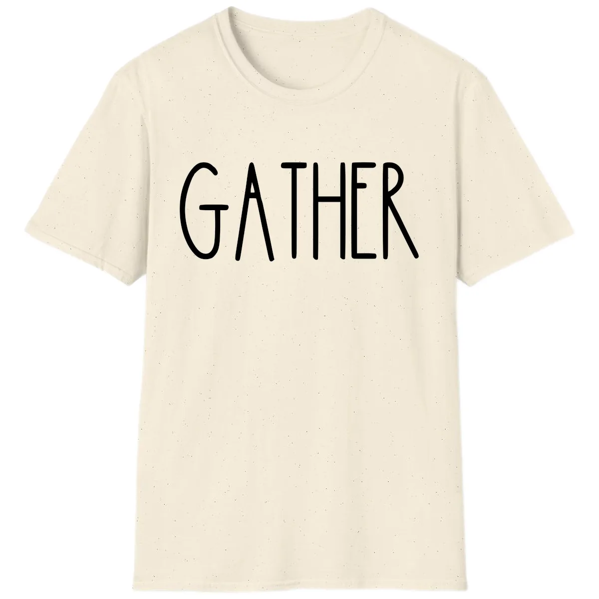 Gather Together Family Dinner T-Shirt in Natural