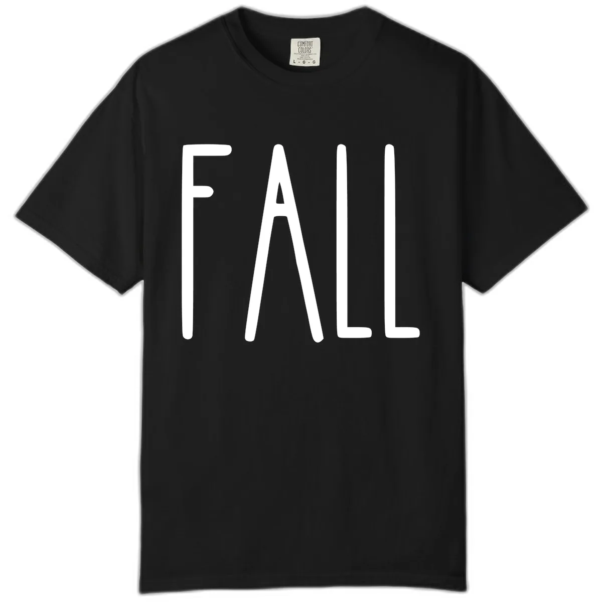 Simple Fall Season Typography Comfort Color in Black