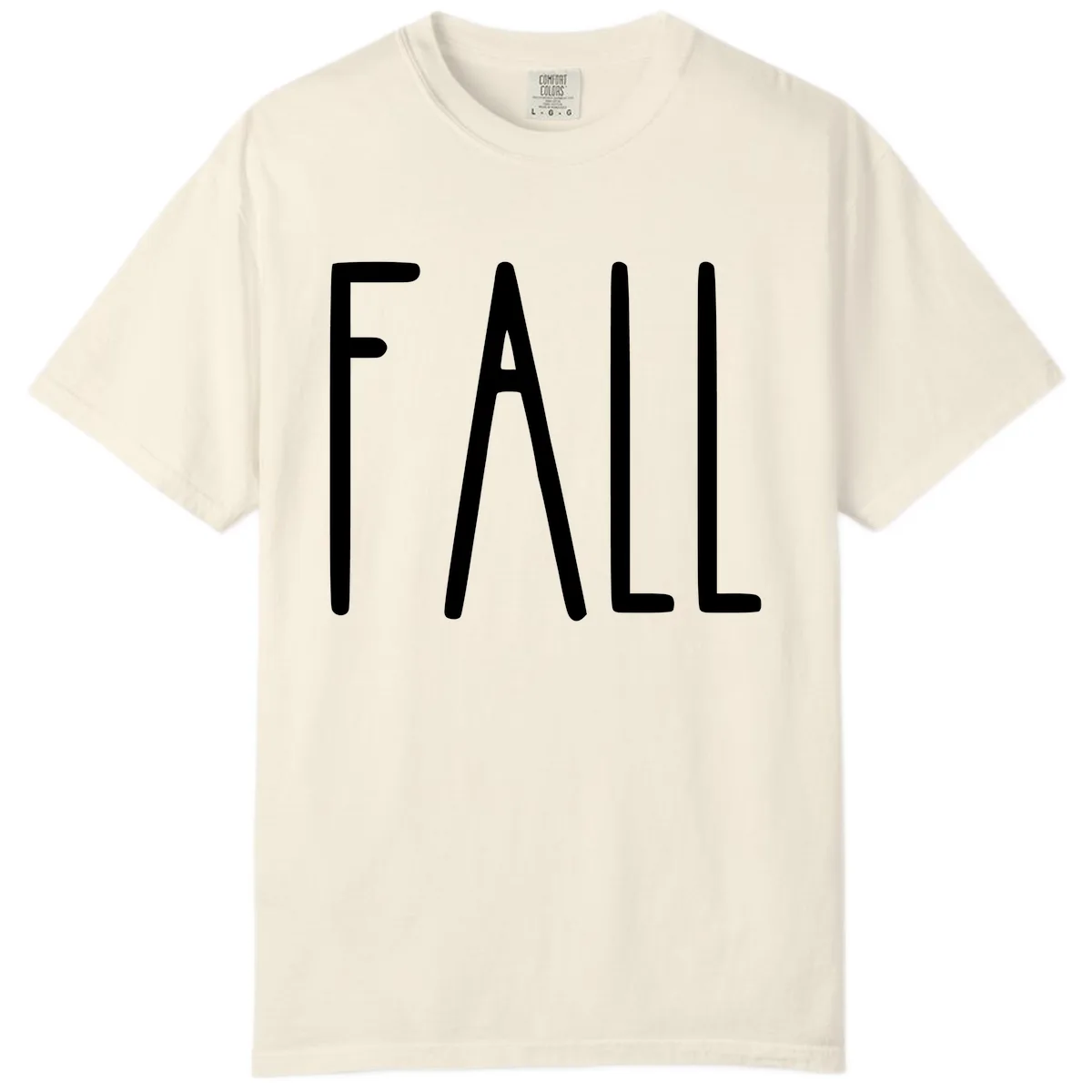 Simple Fall Season Typography Comfort Color in Ivory