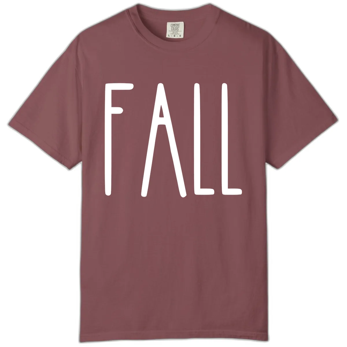 Simple Fall Season Typography Comfort Color in Brick