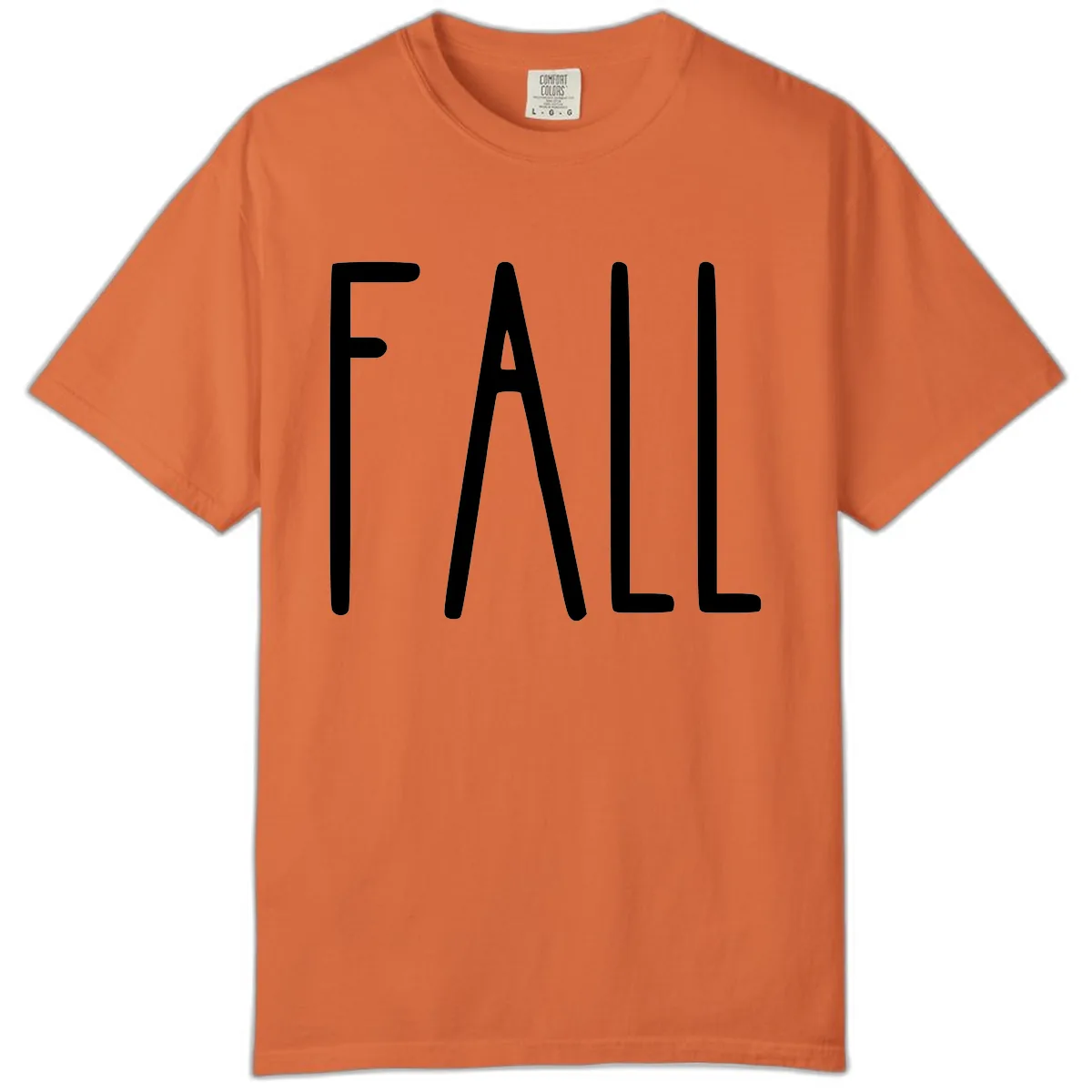 Simple Fall Season Typography Comfort Color in Burnt Orange