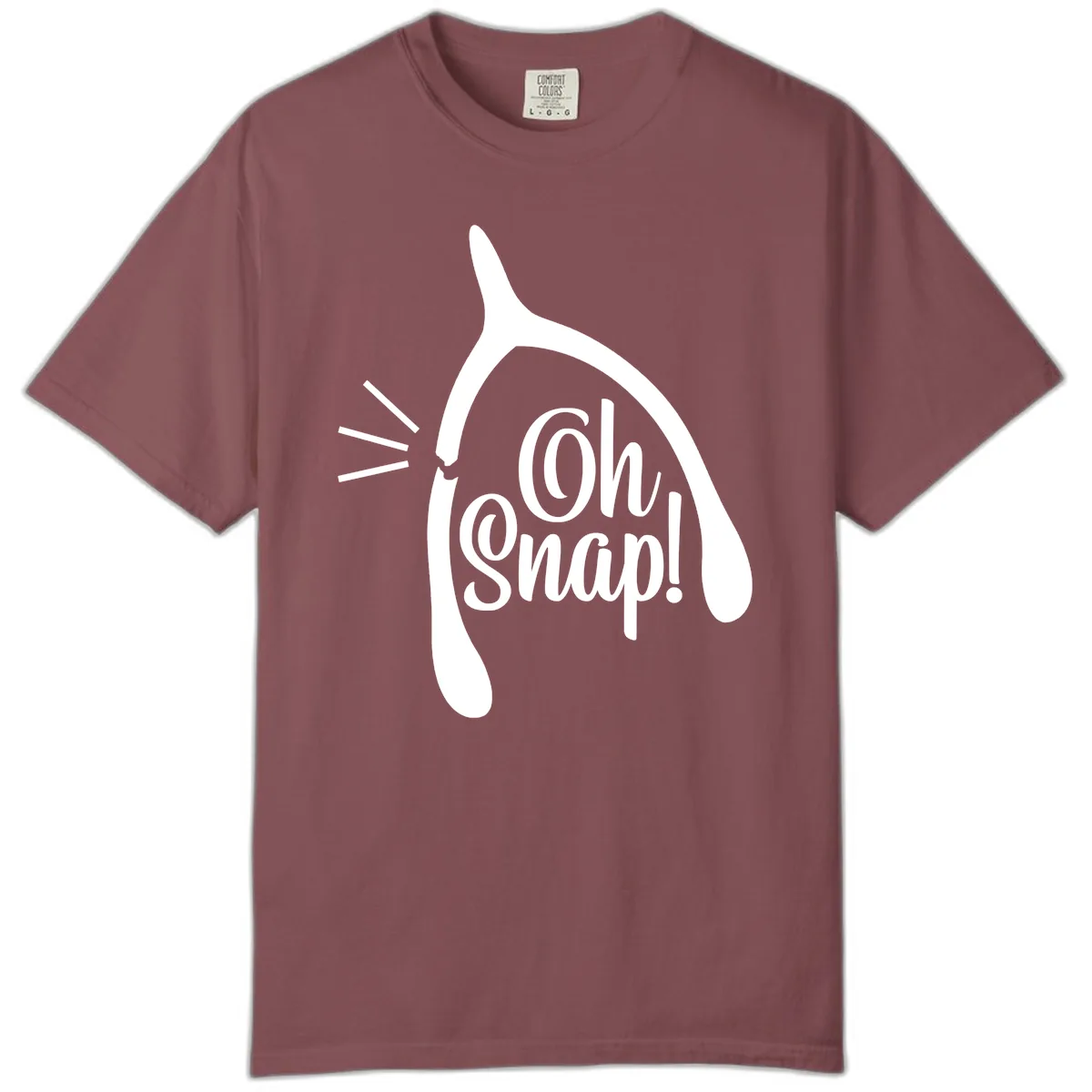 Oh Snap Wishbone Design Comfort Color in Brick