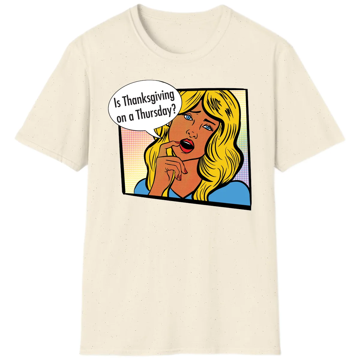 Thanksgiving Day Question T-Shirt in Natural