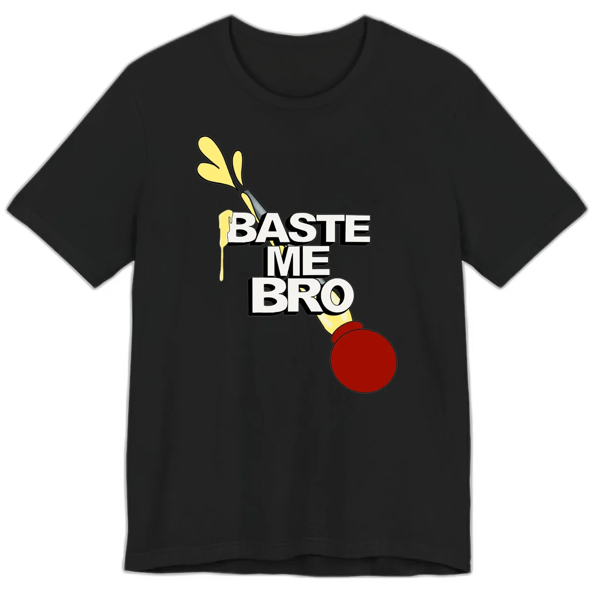 Baste Me Bro Thanksgiving Turkey Premium T-Shirt in Black