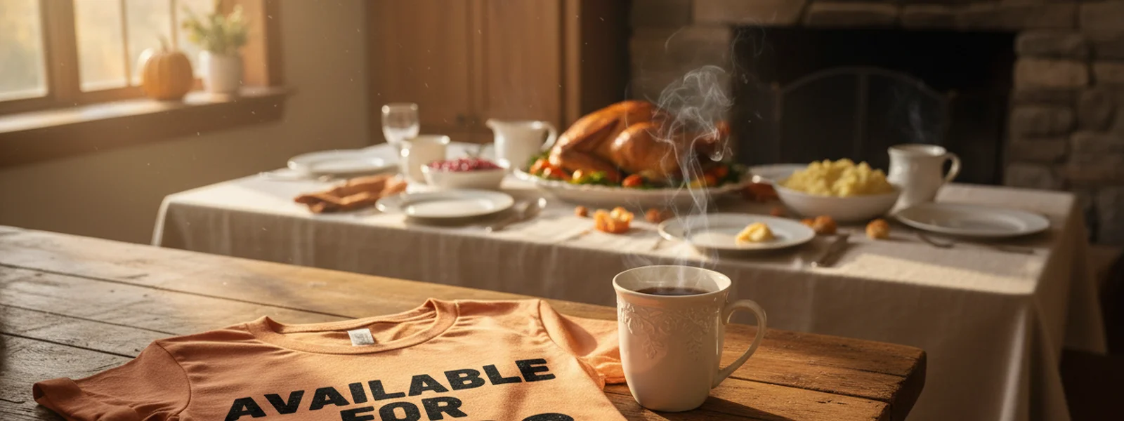 'Available for Chaos' Shirt: For the Host Who Gets Real Thanksgiving - Thanksgiving Shirts
