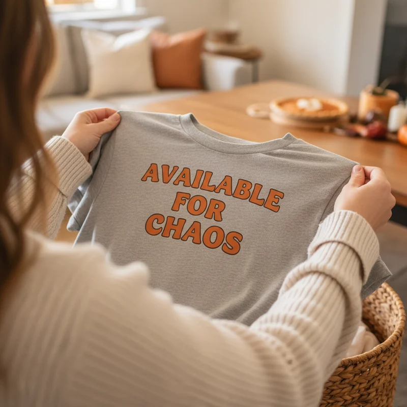 'Available for Chaos' Shirt: For the Host Who Gets Real Thanksgiving - Thanksgiving Shirts