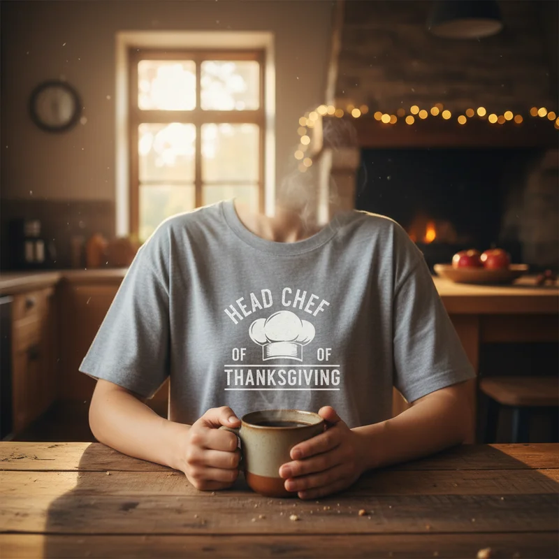 The 'Head Chef of Thanksgiving' Shirt: A Crown for the Kitchen Ruler - Thanksgiving Shirts
