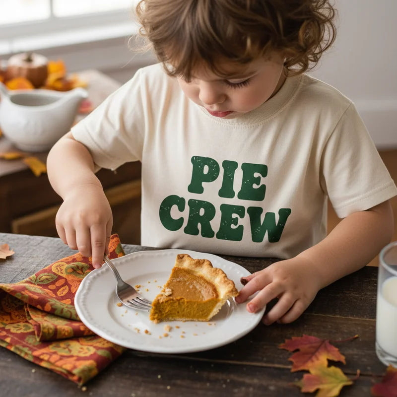 'Pie Crew' Youth Shirt: For the Kids Who Know What's Important - Thanksgiving Shirts