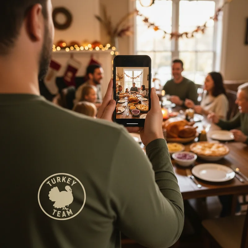Thanksgiving Family Photo Tips: Capturing the Chaos (and the Shirts) - Thanksgiving Shirts