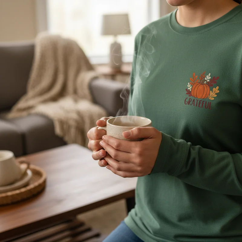 Thanksgiving Morning Coffee Shirt: Starting the Day Right (and Caffeinated) - Thanksgiving Shirts