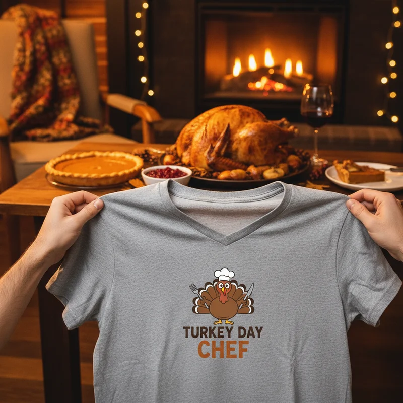 Thanksgiving V-Neck Tees