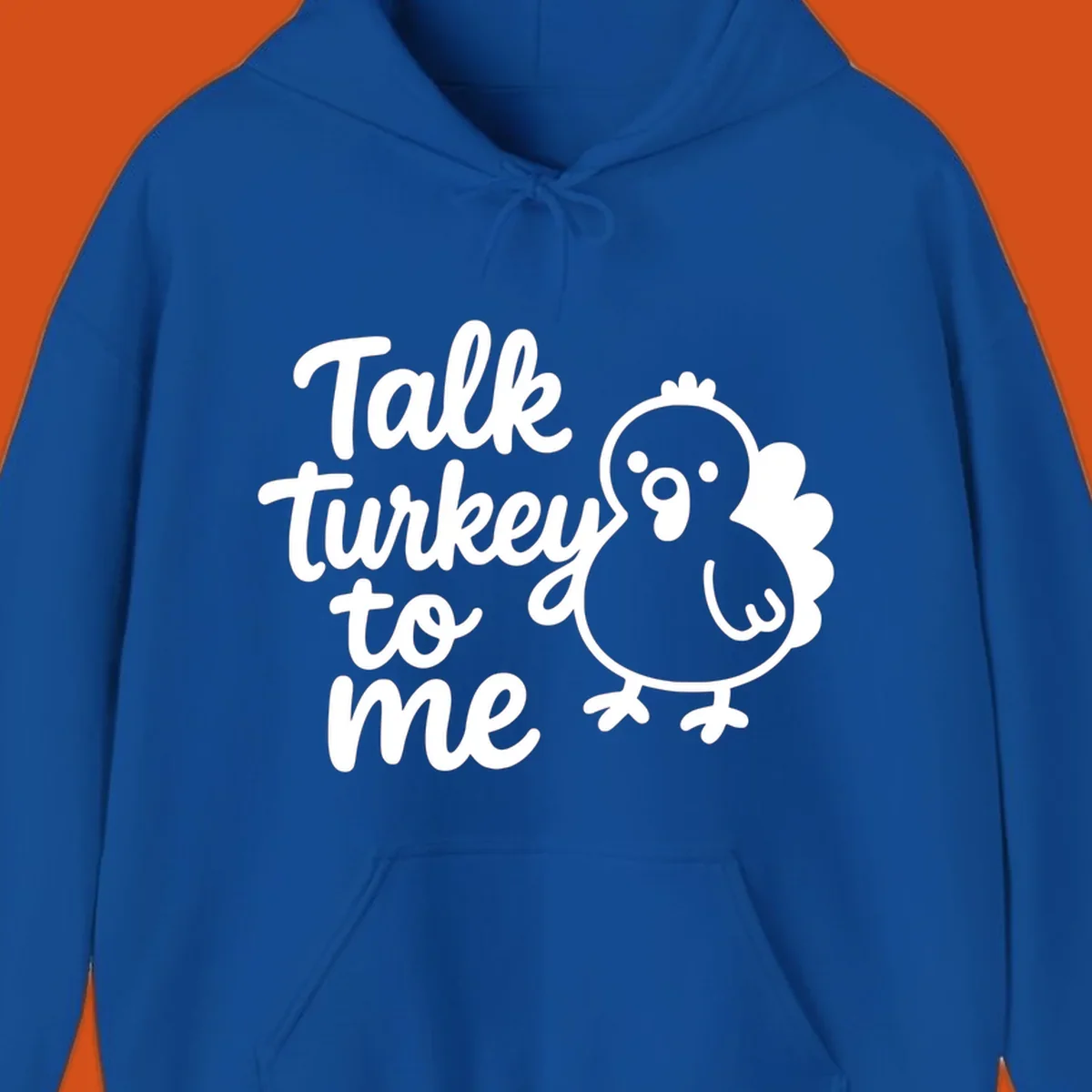 Illustration of a cartoon turkey next to the text 'Talk turkey to me'.
