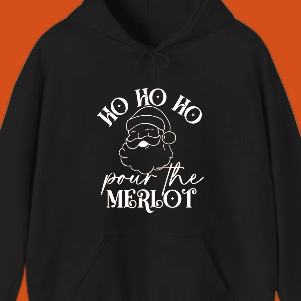 Ho ho ho pour the merlot santa claus christmas design