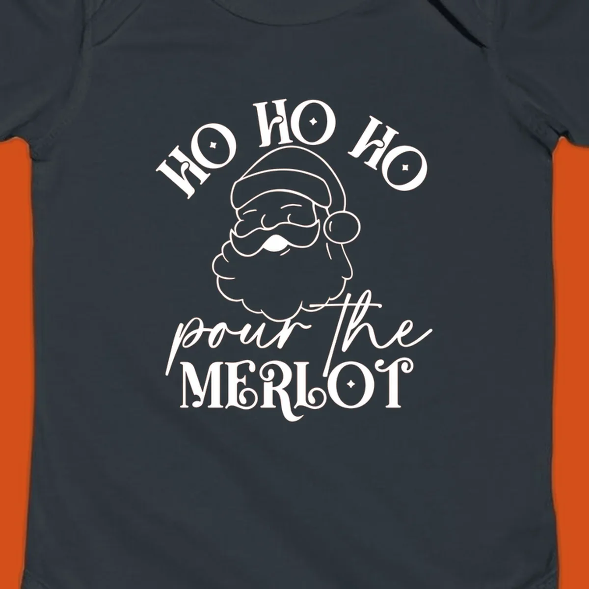 Ho ho ho pour the merlot santa claus christmas design