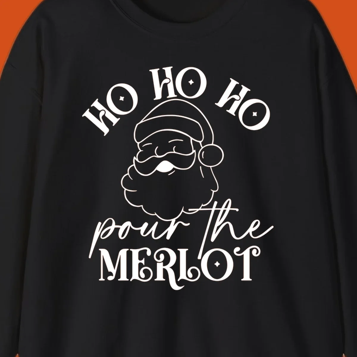 Ho ho ho pour the merlot santa claus christmas design