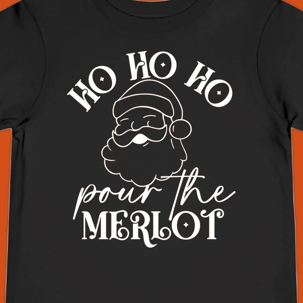 Ho ho ho pour the merlot santa claus christmas design