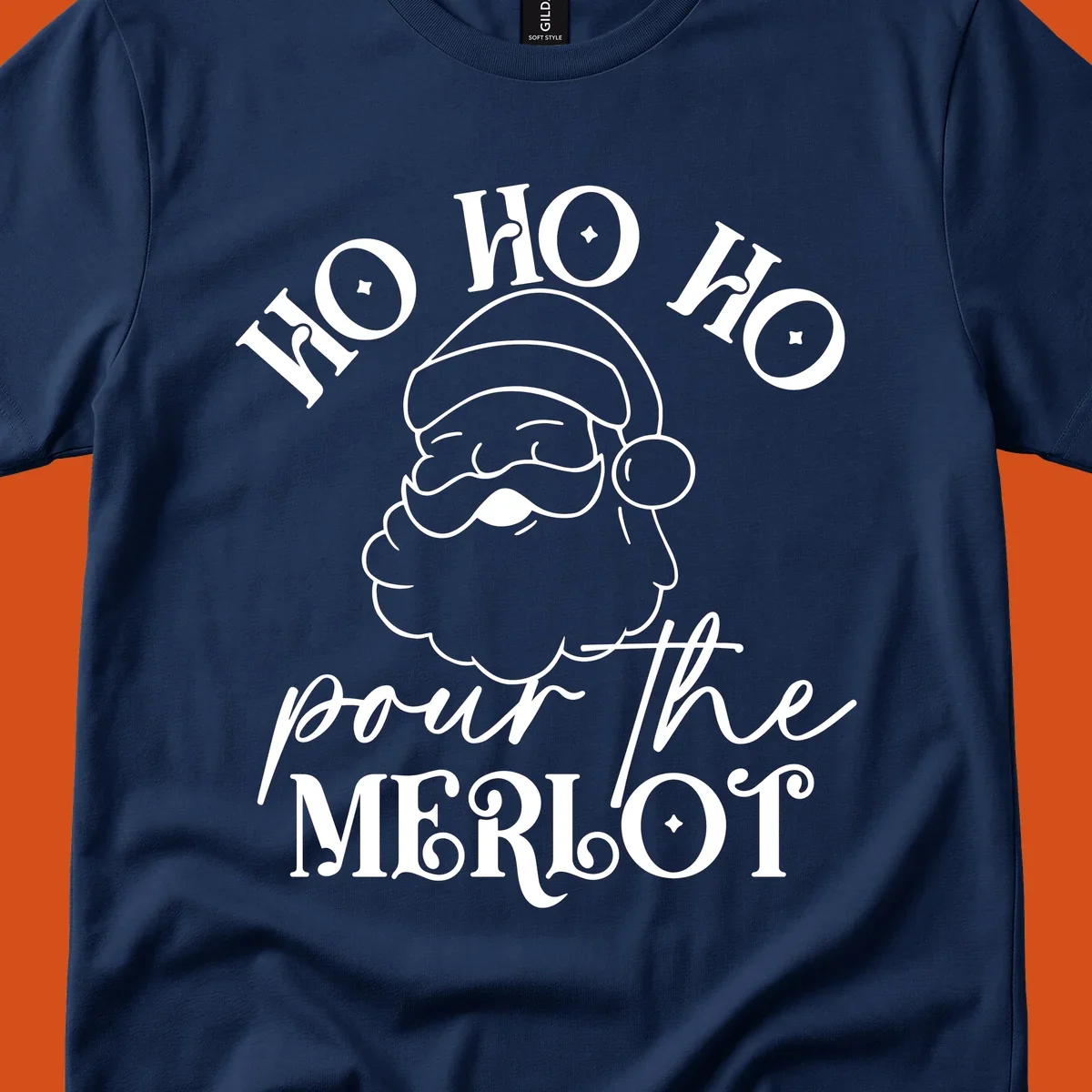 Ho ho ho pour the merlot santa claus christmas design