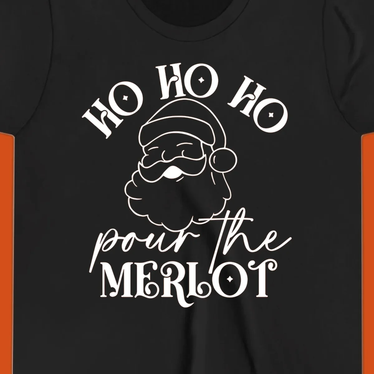Ho ho ho pour the merlot santa claus christmas design
