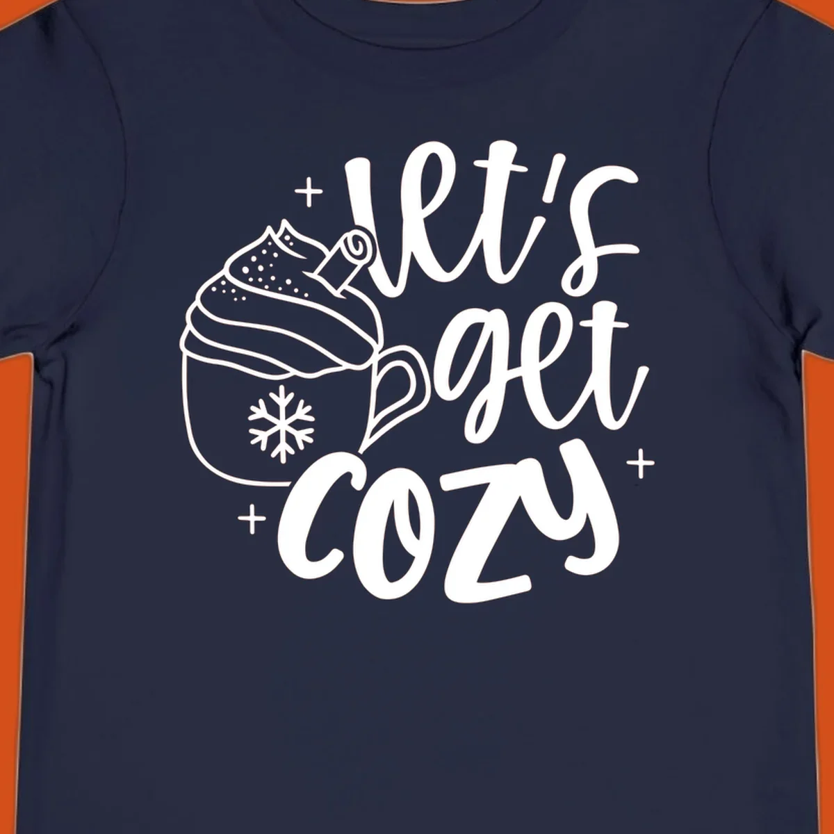 Lets get cozy holiday design with hot chocolate mug