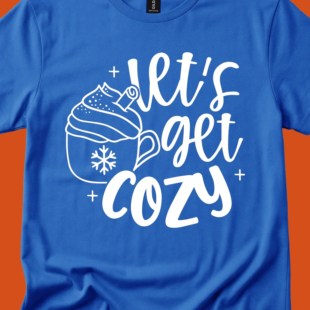 Lets get cozy holiday design with hot chocolate mug