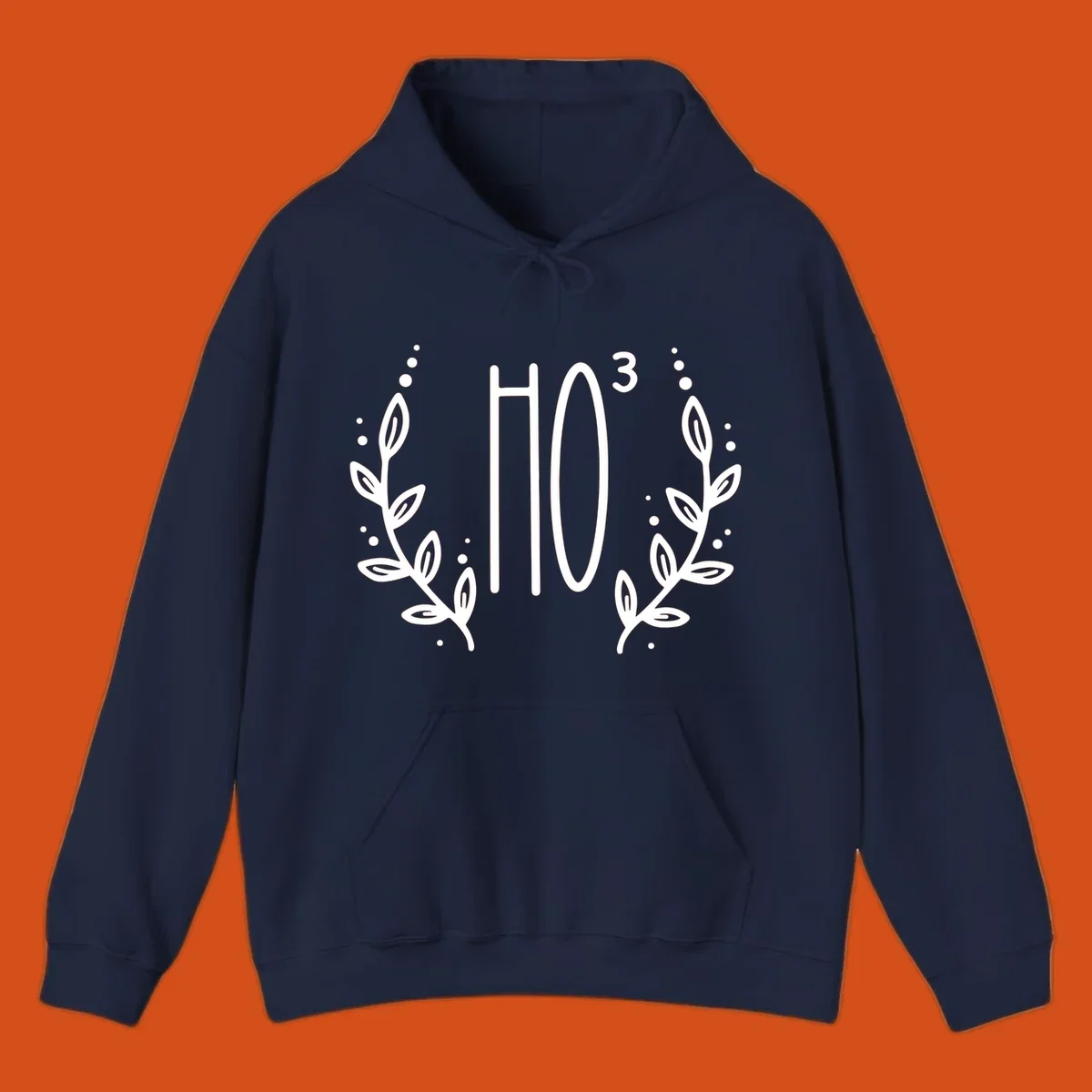 The Holiday Tee logo with stylized text HO³ framed by decorative branches.
