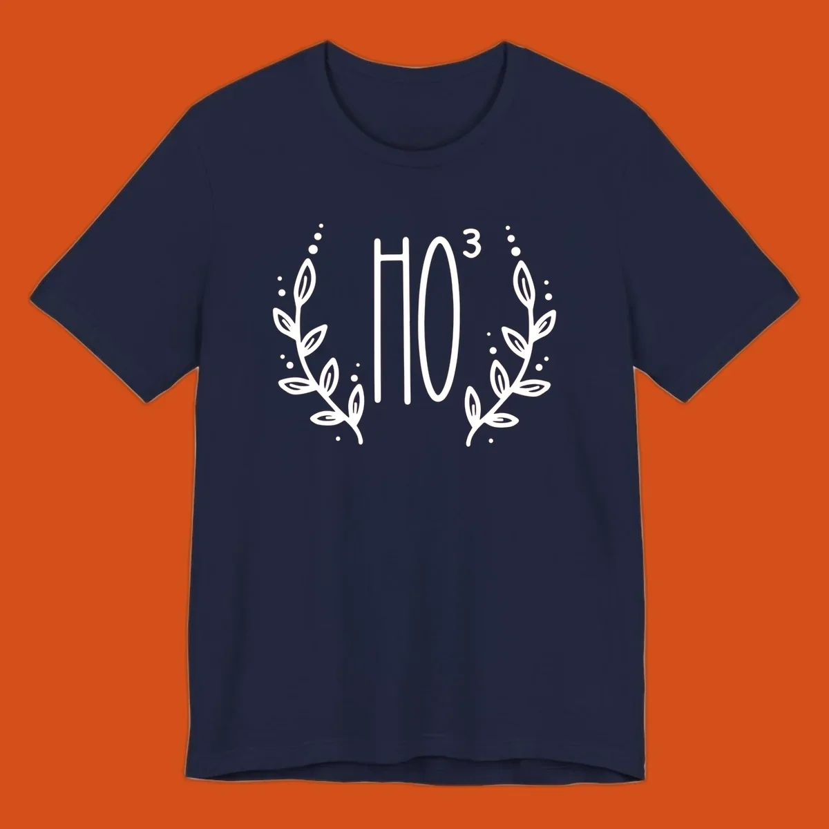 The Holiday Tee logo with stylized text HO³ framed by decorative branches.